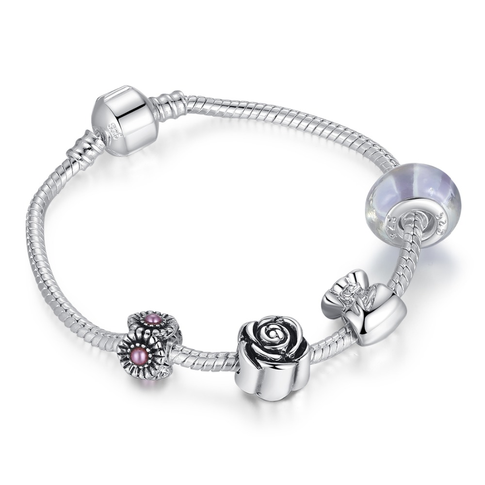 www.neverfullmm.com : Buy Wholesale 925 Sterling Silver Charm bracelet for Women Beads Jewelry ...