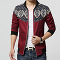 Fashion Stitching Men Brand Jacket Slim Fashion Coat Korean Men Stand Collar Jacket Men Suit Red