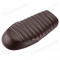 motorcycle Retro Vintage Custom Brown Flat Brat Style Tracker Cafe Racer Seat For Honda CB CG