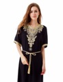 Muslim women Long sleeve Dubai Dress maxi abaya jalabiya islamic women dress clothing robe kaftan Moroccan