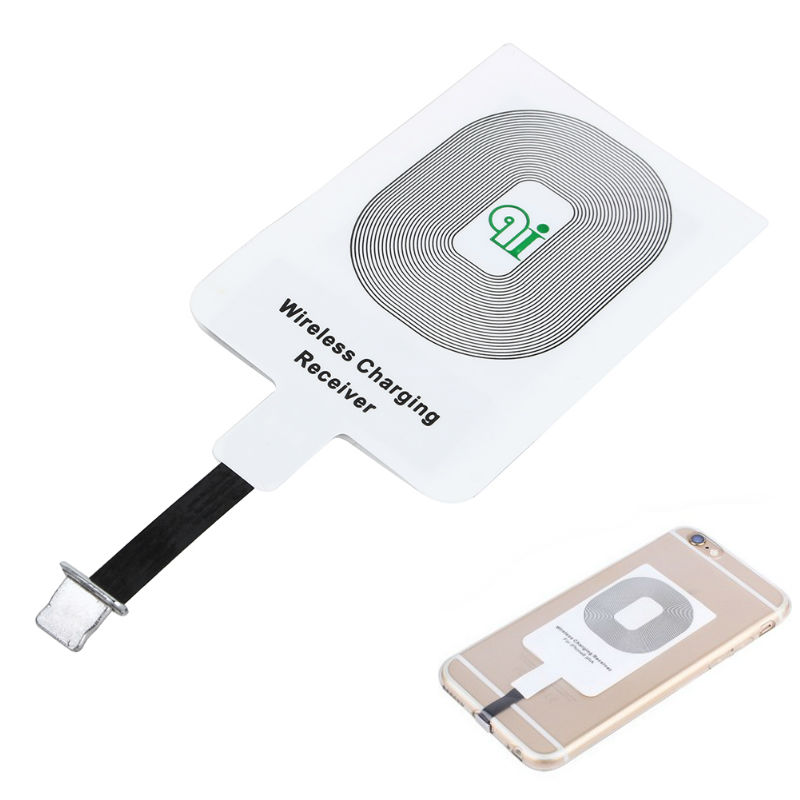 Portable Qi Standard Smart Wireless Charging Charger Adapter Receptor