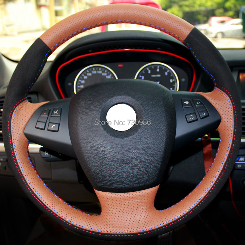 Bmw x5 steering wheel cover #6