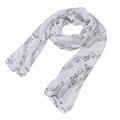 New Music Scarf women Musical Piano Violin bandana Notes Classical Mozart Style Crotchet foulard Scarf from