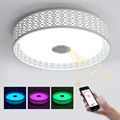 Factory Sale 36W RGB Music Chandeliers With Bluetooth Control Color Changing Lighting Led Chandelier Light For