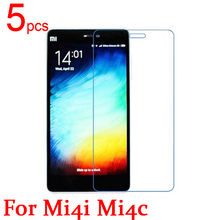 5pcs Ultra Clear LCD Screen Protector Film Cover For Xiaomi M4i Mi4i Protective Film + cloth