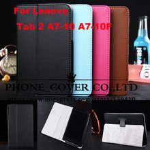 Magnet Stand pu leather case cover for Lenovo Tab 2 A7-10 A7-10F / A7 10 7 inch tablet cover case + screen protectors+stylus