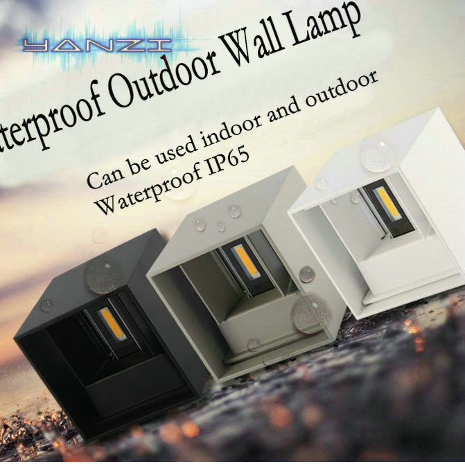 Modern Brief Cube Adjustable Surface Mounted 7W LED Wall Lamp Outdoor Waterproof IP65 Aluminum Wall Lights Garden Light Sconce