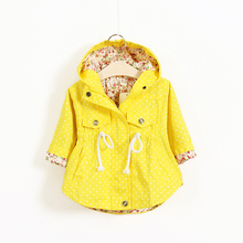 Children s clothing kids cotton trench girls cartoon batwing coat hot selling hoodies jackets girls fashion