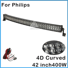 For PHILIPS 4D Curved LED Light Bar 42 inch 400W Combo