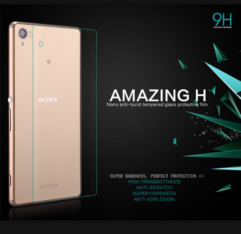 New 0 3mm 9H Tempered Glass Unique For Sony Xperia Z3 mini Z3 compact Back Film