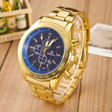 2015 quartz gold watch men luxury brand top rose golden watches women ladies female clock male
