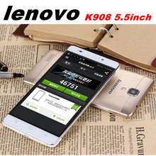 Lenovo k908 Phone 5.5 IPS 1920*1080 Original Android 4.4 MTK6592 smartphone Octa Core 3G RAM 16G ROM 4G LTE FDD GPS smartphones