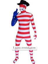 Classic zentai suit Lycra Spandex American Flag Design Cosplay Party Zentai Costume