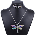 MS1504265 Fashion Jewelry Sets Hight Quality Necklace Sets For Women Jewelry Silver Plated Dragonfly Unique Design