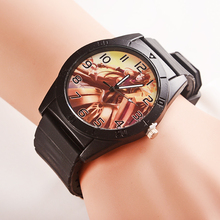 2015 nuevo personaje del juego relojes cartoon alta calidad de goma quartz-watchNeutral exterior deportes del negro del reloj