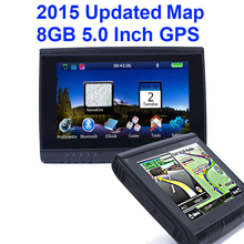 2015 New Version 5.0 Inch 8GB FM Waterproof Motorcycle Bluetooth GPS Navigation+Free Updated Maps for Most Country