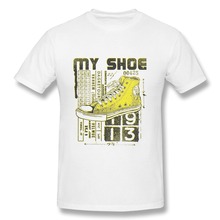 Short Sleeve Mans T-Shirt This is my shoe Custom Humor Picture Men T Shirts No Minimums
