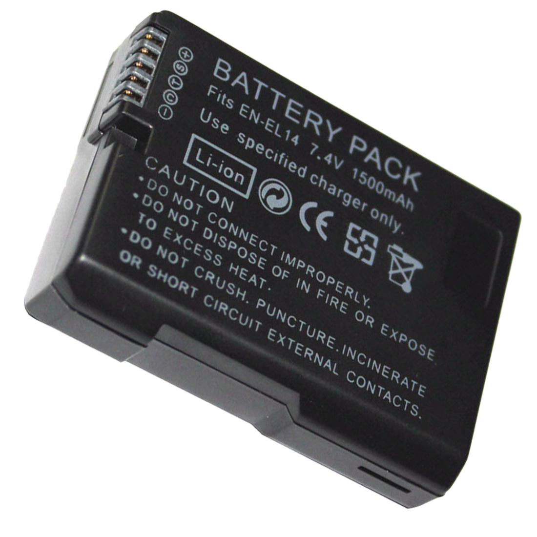 7.4V 1500mAh EN EL14 Batteries ENEL14 EN EL14 Camera Battery Pack For
