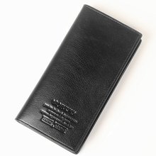 Men’s genuine leather wallet long wallet business more screens wallet  business gifts