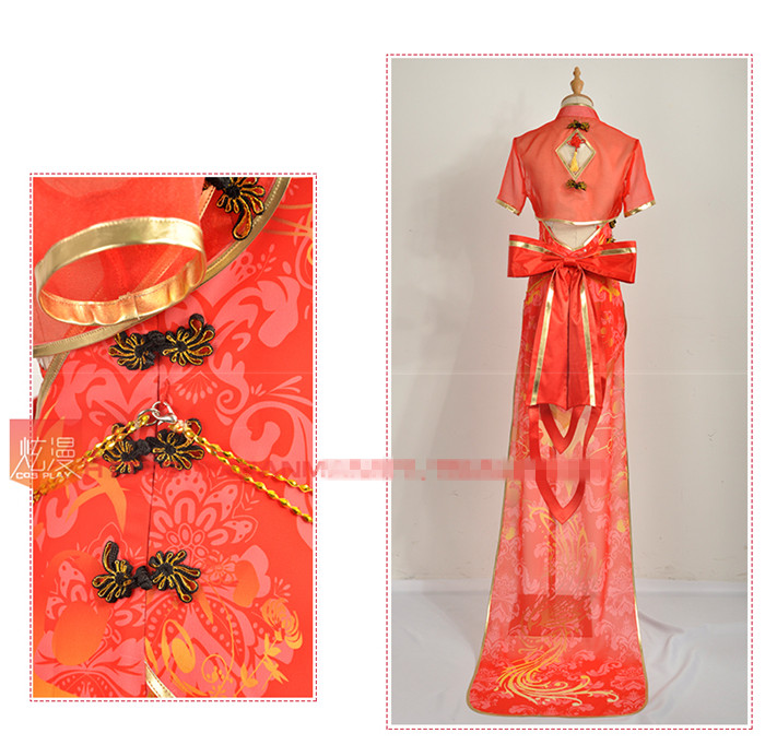 Vocaloid luka Luo Tianyi TDA canary Chinese cheongsam cosplay costume red