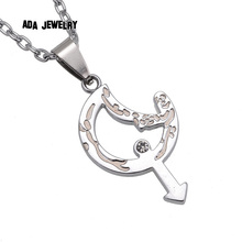 New Arrival Male Female Love Couple Necklace Set Vintage Stainless Men Necklace Paired Pendants for Lovers