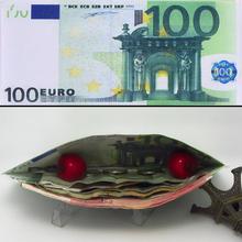 Chic Unisex Mens Womens Currency Notes Pattern Pound Dollar Euro Purse Wallets 2016 Fashion