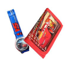 Hot-sale Cartoon Watches Sweet King Queen Quartz Watch With Purse For Kids Random Color HB88
