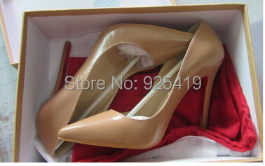Aliexpress.com : Buy Brown Red Bottom Shoes Woman Sexy Pointed Toe ...