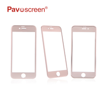 Aluminum Frame 9H 2.5D Full size edge protective film for iphone 6s Tempered Glass Screen Protector for iPhone 6 phone cases