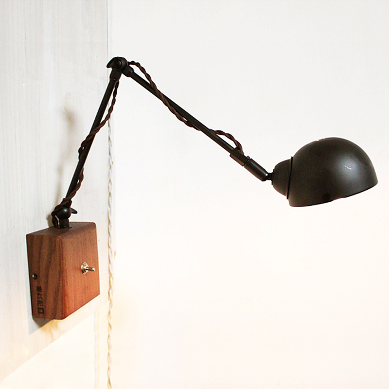LOFT vintage wall lamp ofhead reading lamp personality lights-inWall Lamps from Lights ...