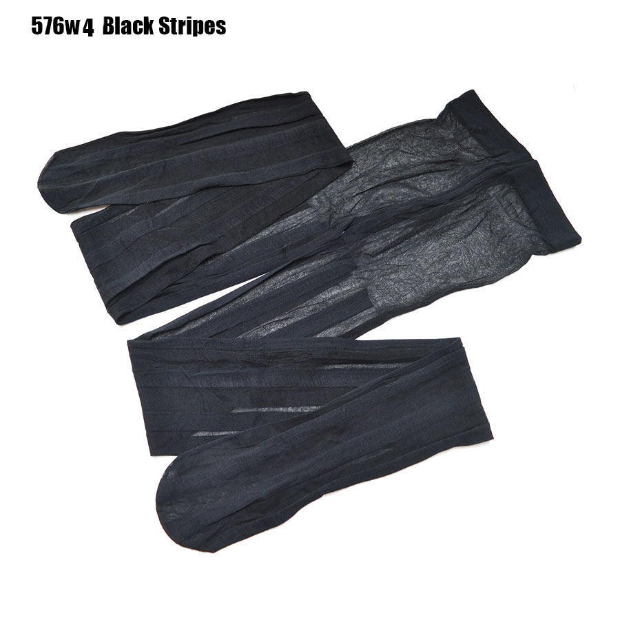 New Arrivals Sheath Men's Black Stripes Pantyhose Covering Yarns Sexy Underwear Mantyhose Tights Bodystocking Men 576w
