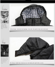 Winter Coat Men black puffer jacket warm male overcoat parka outwear cotton padded hooded down coat