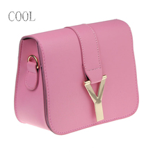Women pu leather handbag small cute 2015 High school colorful jelly candy colored shoulder bag sac