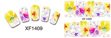 50Sheets Nail Art Flower Water Tranfer Sticker Nails Beauty Wraps Foil Polish Decals Temporary Tattoos Watermark