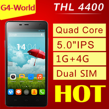 Original THL 4400 Mobile Phone MTK6582 Quad Core Android Smartphone 5.0 Inch HD IPS Screen 1GB RAM 4GB ROM 8.0MP Camera 4400mAh