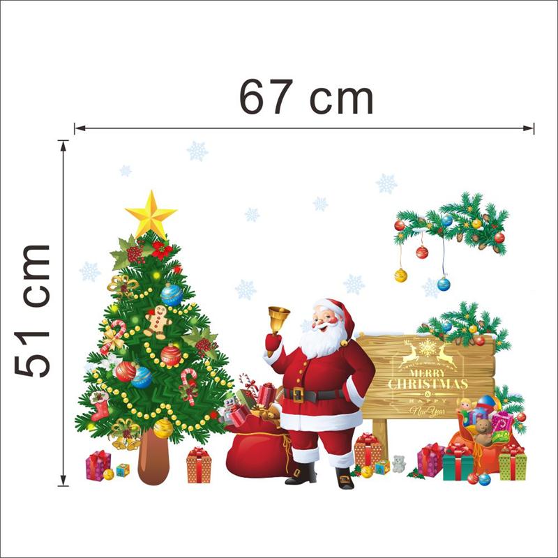 Santa Claus Christmas Tree Merry Christmas Wall Stickers DIY Mural Art Decal Self Adhesive Removable PVC Wall Paper Decor,19.7 inch*27.6 inch Original MiAnMiAn 6091332 Santa Claus Christmas Tree Merry Christmas Wall Stickers DIY Mural Art Decal Self Adhesive Removable PVC Wall Paper Decor,19.7 inch*27.6 inch Original MiAnMiAn 6091332