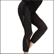 Net yarn stitching capris Women Yogaes Pants New Arrival Lulu pants leggings Sports pants for Female gym Sweatpants Trousers