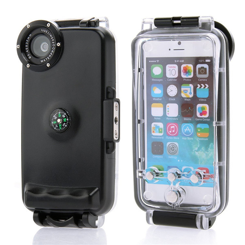40M Diving Waterproof Case for iPhone 6 6S 4.7inch High Quality Plastic Waterproof Phone Bag Cover for Swimming Fishing Sports