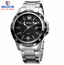 Watches men luxury brand Watch Skone quartz sport military men full steel wristwatches dive 30m Casual