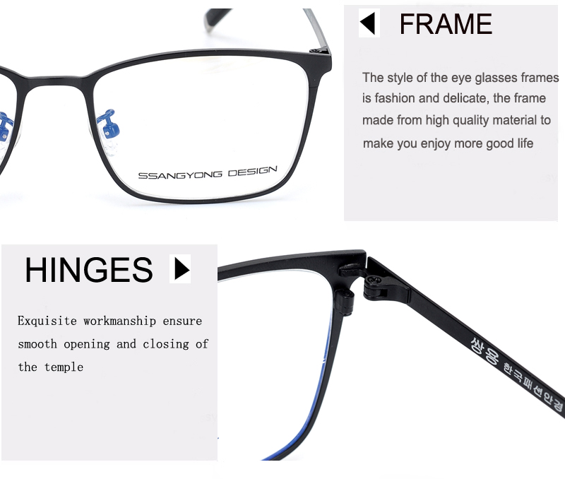 Ee New Spectacles Frame Men Brand Designer Glasses Optical Frames