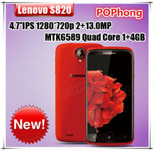 Original Lenovo S820 Mobile Phone Red 4 7 inch IPS Screen 1280 720 Camera 13 0MP