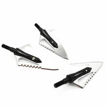 3pcs Archery Arrow Heads Hunting Points 100 grain HOT Style Blade Broad heads RJ018