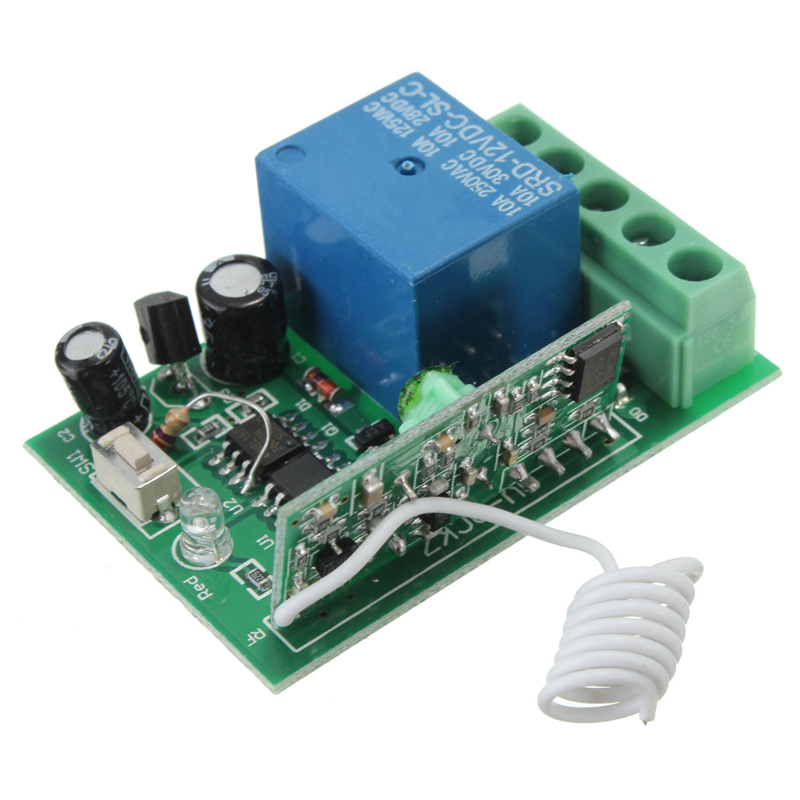 Купить 315 МГц 10А реле dc 12v 1ch беспроводной rf пульт дистанционного ...