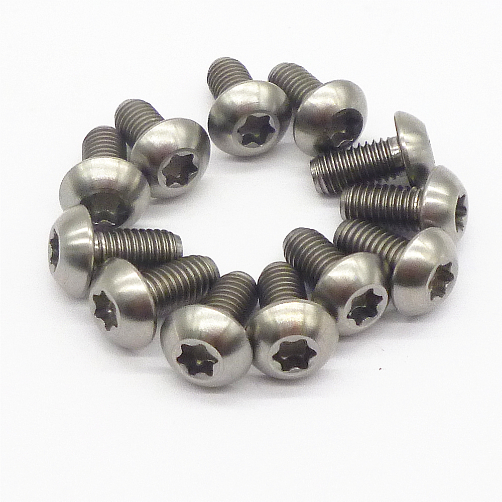 M5x10mm 12pcs Ti Titanium alloy Disc Disk Brake Rotor Bolts Bolt Water