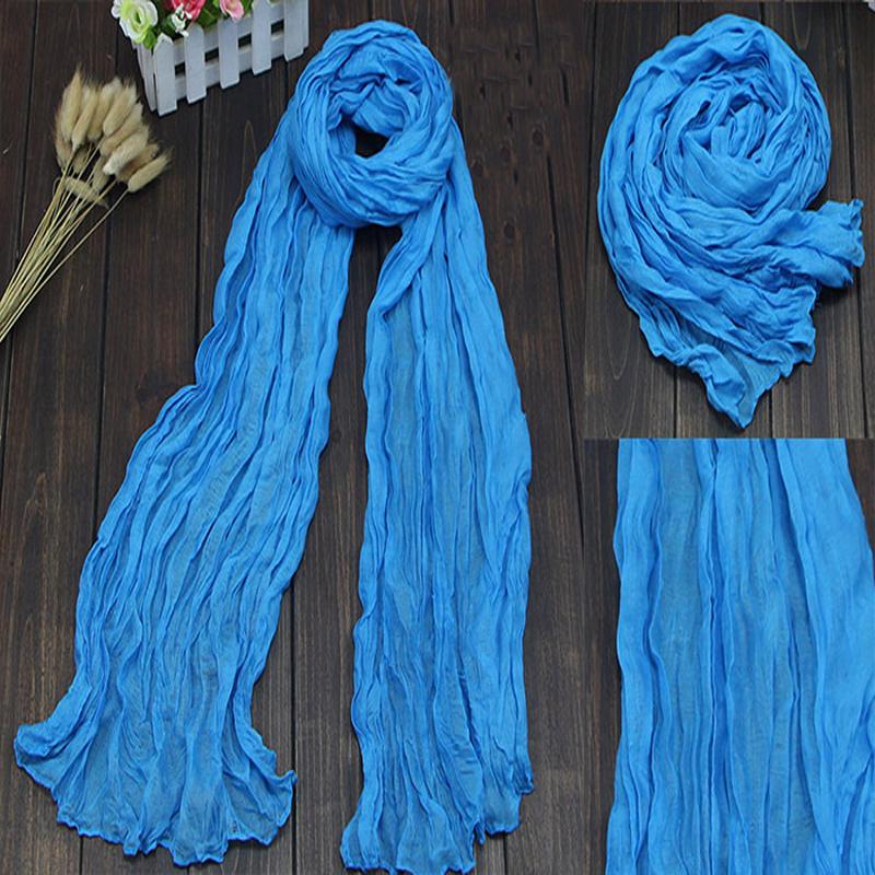 2015 New Brand Desigual Silk Scarves Solid Candy Color Elegant Women Soft Wrap Shawl Long Stole