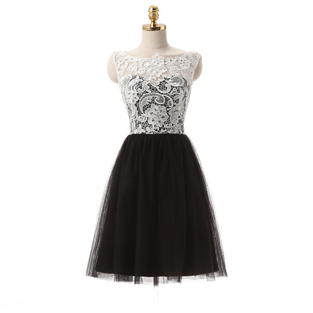 Online Get Cheap Black White Semi Formal Dresses