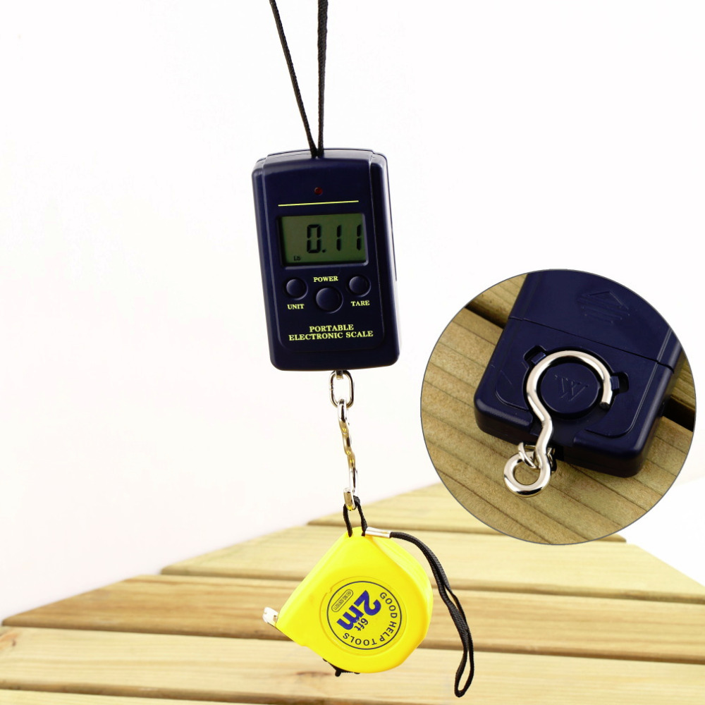 High Quality 1Pcs balance 40kg x 20g Hanging Luggage Electronic Portable Digital Weight Scale scales pocket