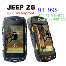 Big GIFTS Original Jeep Z6 Z6 Android Smartphone Waterproof MTK6582 Quad Core 1 3GHz 1GB RAM