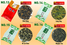 Free shipping 20 Different Flavors Famous Chinese Tea Including Oolong Puer Black tea Green tea Herbal