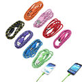 Universal Android Fabric Nylon Braided Micro USB Cable Data Sync Charging Cord Charger Cable ForXaiomi Samsung